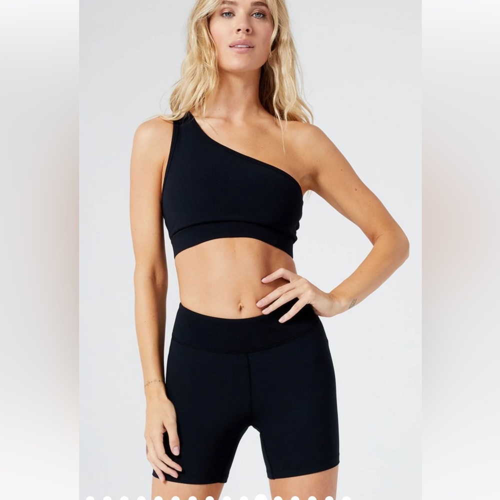 LSPACE ribbed sessions bike short